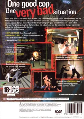 Dead to Rights box cover back